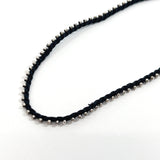 GUCCI Necklace choker Silver925 Black Black unisex Used