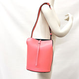 BURBERRY Shoulder Bag 67120 Small bucket leather pink Women Used