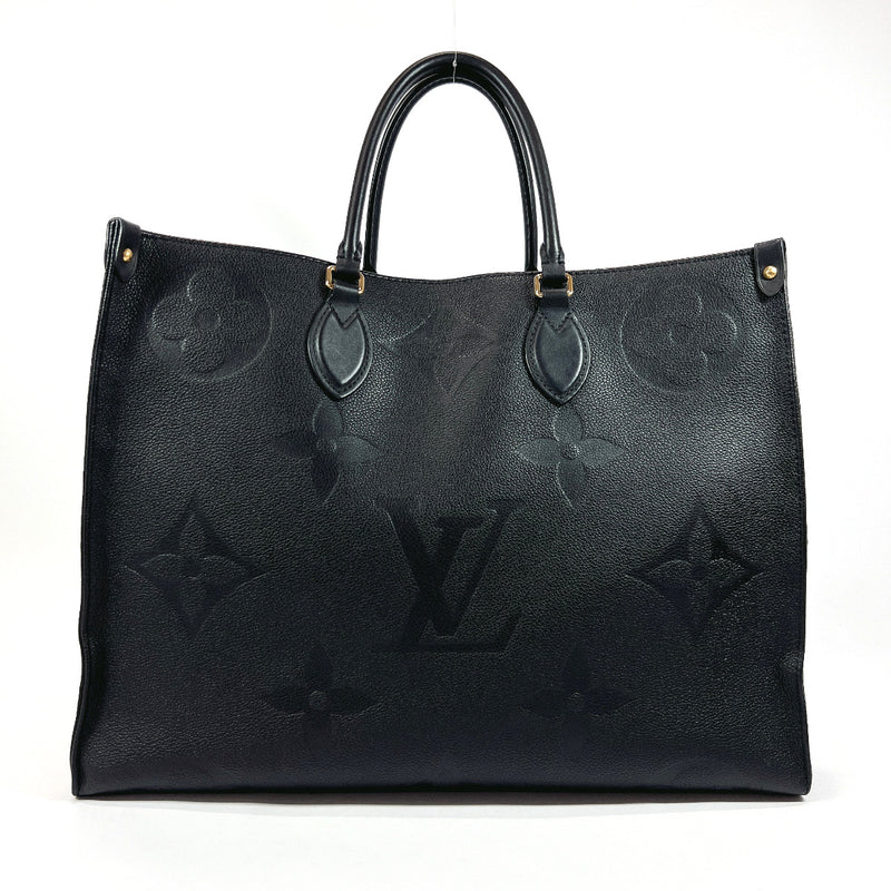 Louis Vuitton Neverfull Tote Bag MM Black Monogram Empreinte