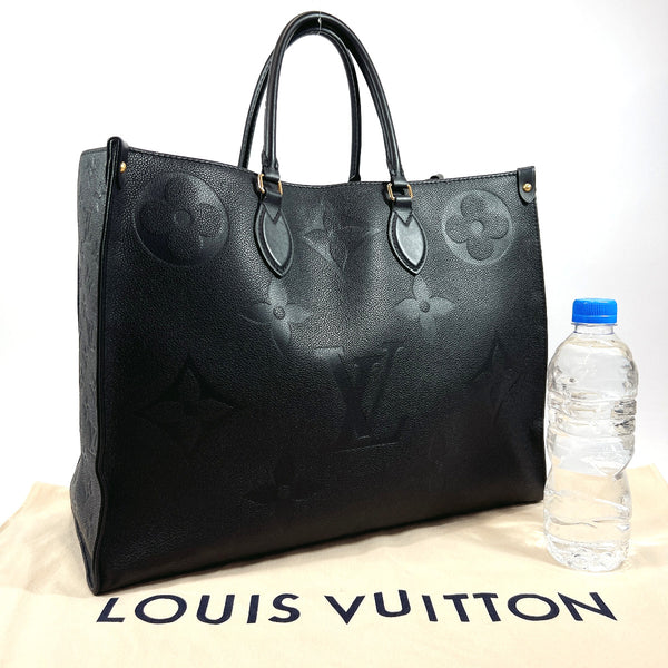 LOUIS VUITTON Tote Bag M44925  On-the-go GM Monogram Empreinte Black Black Women Used