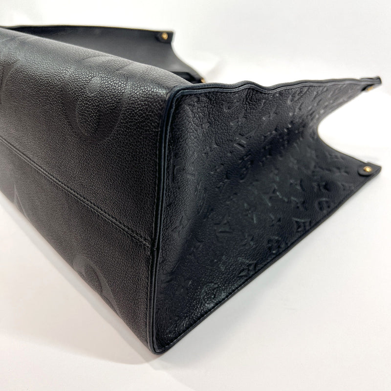 LOUIS VUITTON Tote Bag M44925 On-the-go GM Monogram Empreinte Black Bl –
