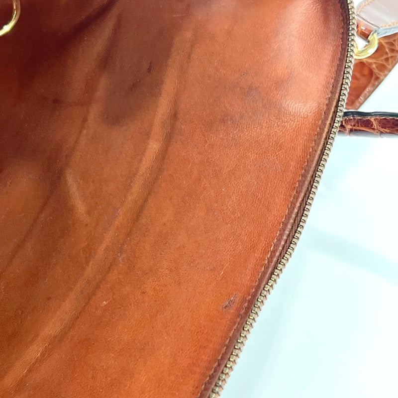 Salvatore Ferragamo Handbag AK 6243 leather Brown Women Used
