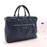 BALENCIAGA Business bag 340134 leather Navy mens Used