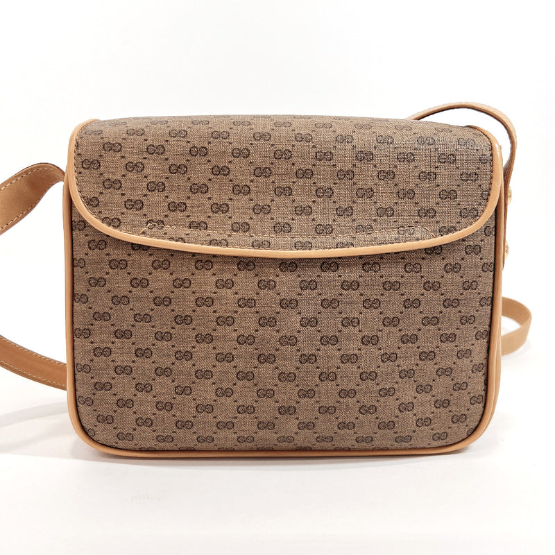 Gucci Beige/Brown GG Supreme Canvas and Leather Crossbody Bag