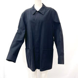 HERMES Stainless collar coat cotton Black mens Used