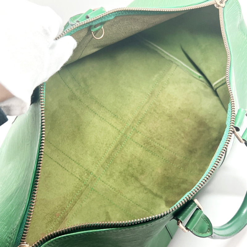 LOUIS VUITTON Boston bag M42974 Keepall45 Epi Leather green mens Used