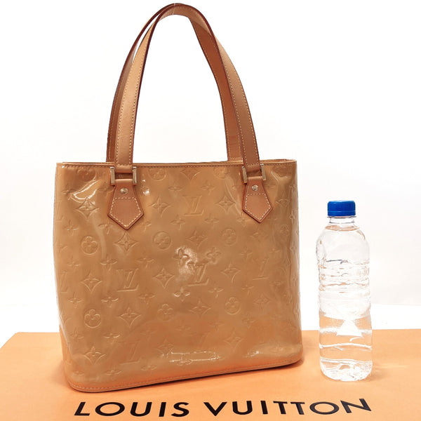 LOUIS VUITTON Tote Bag M91004 Houston Monogram Vernis beige Women Used