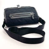 PRADA Shoulder Bag Nylon/Safiano leather Black Women Used