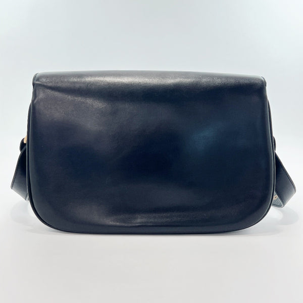GUCCI Shoulder Bag Horsebit vintage leather Black Women Used