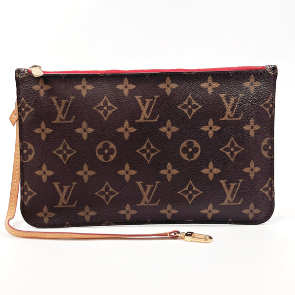 LOUIS VUITTON Pouch M41178 Neverfull pouch Monogram canvas Brown Brown Women Used