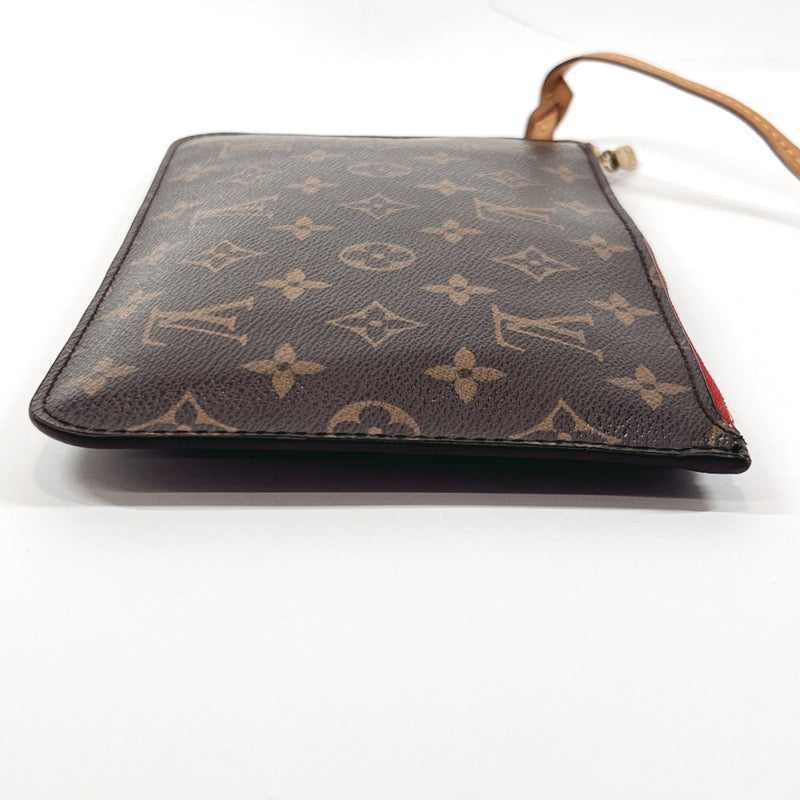 LOUIS VUITTON Pouch M41178 Neverfull pouch Monogram canvas Brown Brown Women Used