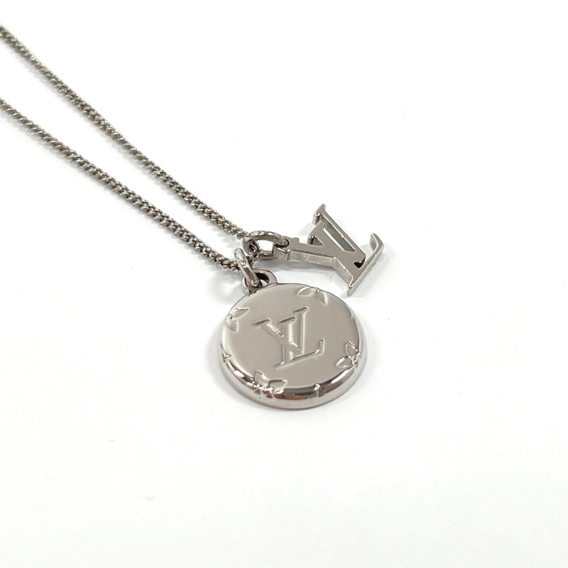 LOUIS VUITTON Chain Necklace M62485 Monogram Charms Ring Logo