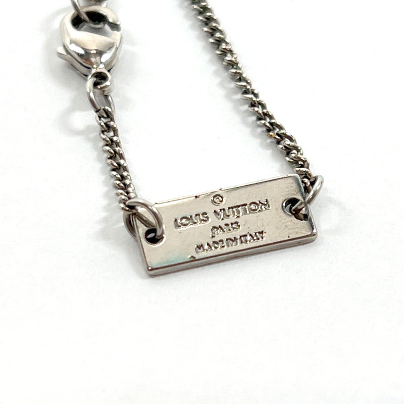 LOUIS VUITTON Monogram Ring Necklace M62485 Silver Women's