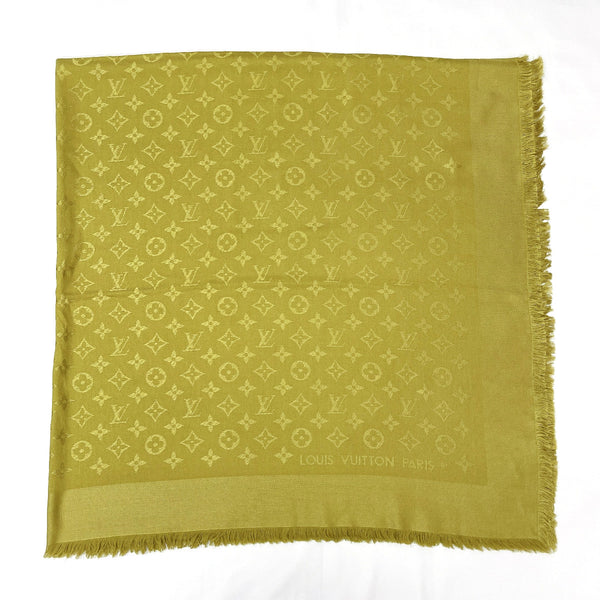 LOUIS VUITTON scarf ring gold monogram logo with box Used Japan