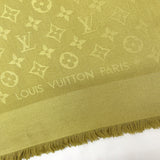 LOUIS VUITTON Stall Monogram silk/wool green Women Used