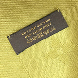 LOUIS VUITTON Stall Monogram silk/wool green Women Used