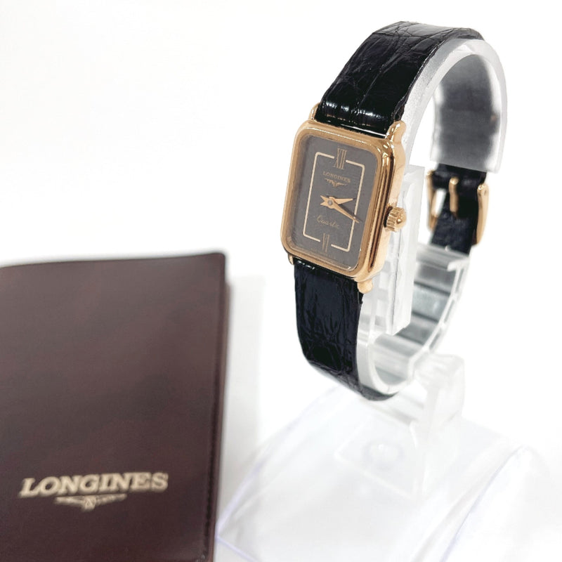 LONGINES Watches Quartz Stainless Steel/leather gold gold Women Used