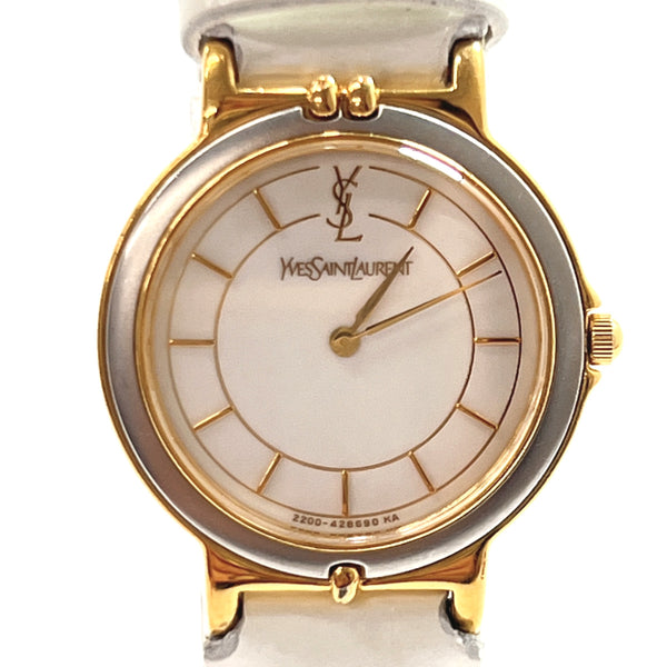 YVES SAINT LAURENT Watches 2200-228481 Stainless Steel/leather gold gold Women Used