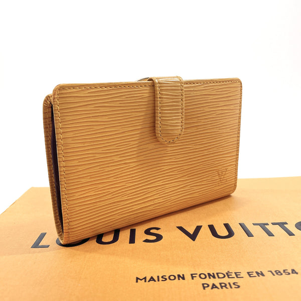 LOUIS VUITTON wallet M63249 Portonet Bie Vienova purse with a clasp Epi Leather yellow yellow Women Used