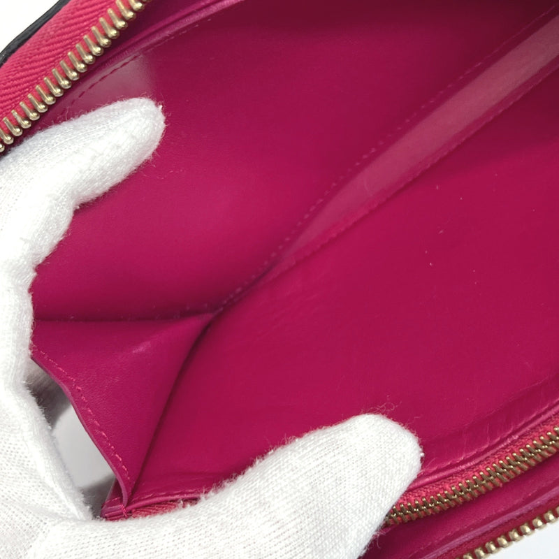 LOUIS VUITTON purse M91597 Zippy wallet Monogram Vernis pink pink Women Used