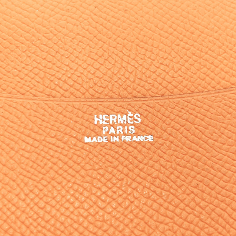 HERMES Notebook cover Agenda PM Epsom Orange □KCarved seal Women Used