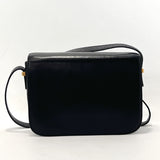 CELINE Shoulder Bag Carriage hardware leather Black Women Used
