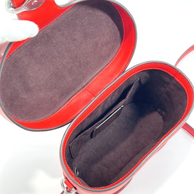 COACH Shoulder Bag 5503 George Gem Crossbody 2way leather Red Women Used