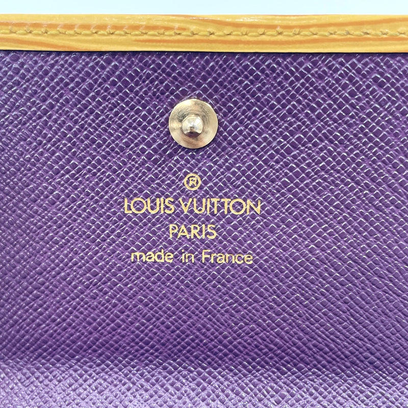 LOUIS VUITTON Tri-fold wallet M63489 Portonet Bie Cartes Crédit Epi Leather yellow yellow Women Used