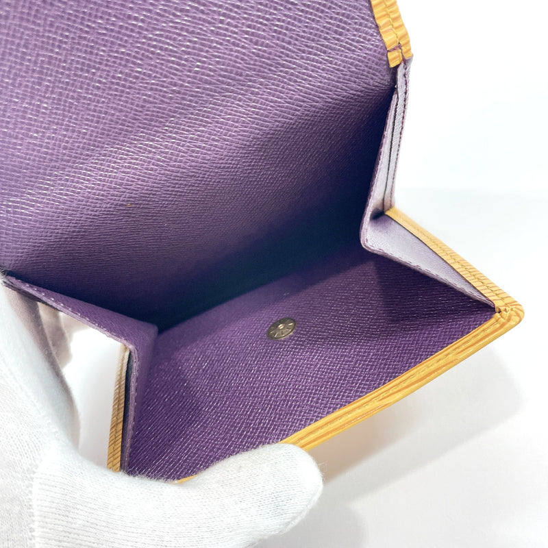 Louis Vuitton Purple Yellow Epi Zippy Wallet