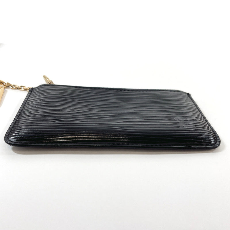 LOUIS VUITTON coin purse M63802 Pochette cree Epi Leather Black Black unisex Used
