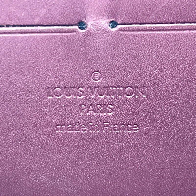 Louis Vuitton Monogram Purple Vernis Zippy Organizer Wallet Zip