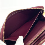 LOUIS VUITTON purse M93522 Zippy wallet Monogram Vernis Bordeaux Bordeaux Women Used