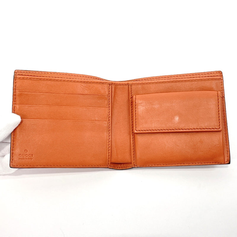 GUCCI wallet 146223 Sima leather Orange Women Used