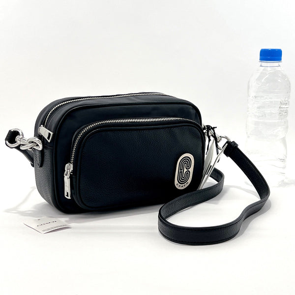 COACH Shoulder Bag C5050 leather/Nylon Black unisex New