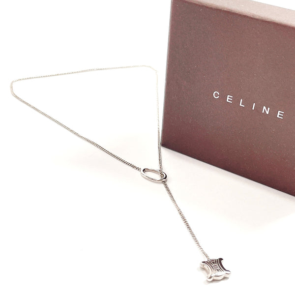 CELINE Necklace Triomphe metal Silver Women Used