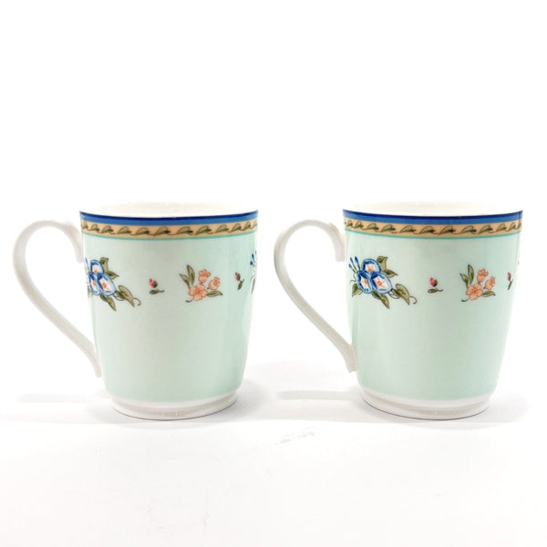 TIFFANY&Co. Mug Morning glory Two-piece set Pottery blue blue unisex Used