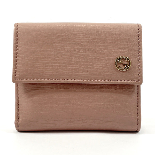 GUCCI wallet 309709 Interlocking GG leather pink Women Used