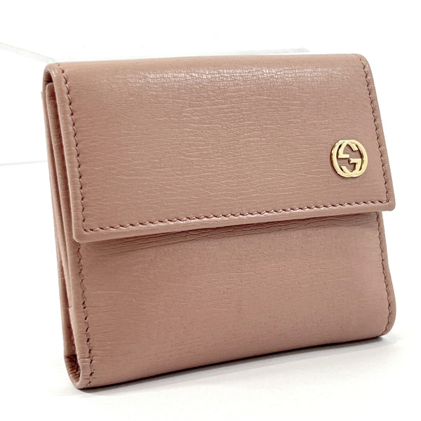 GUCCI wallet 309709 Interlocking GG leather pink Women Used