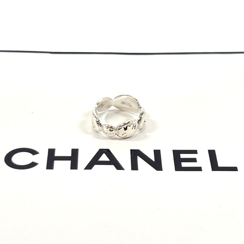 CHANEL Ring Logo ring Silver925 #10(JP Size) Silver Women Used