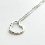 TIFFANY&Co. Necklace Open heart El Saperetti Silver925 Silver Women Used