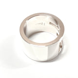 GUCCI Ring Branded G wide ring Silver925 #9(JP Size) Silver Women Used