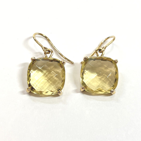 BOTTEGAVENETA earring Stone motif Hook earring Gold Plated/Stone yellow Women Used