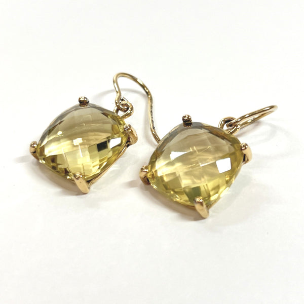 BOTTEGAVENETA earring Stone motif Hook earring Gold Plated/Stone yellow Women Used