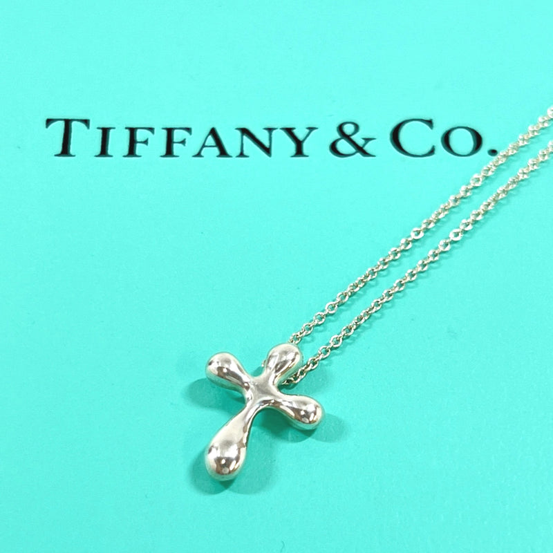 TIFFANY&Co. Necklace Cross mini Elsa Peretti Silver925 Silver Women Used