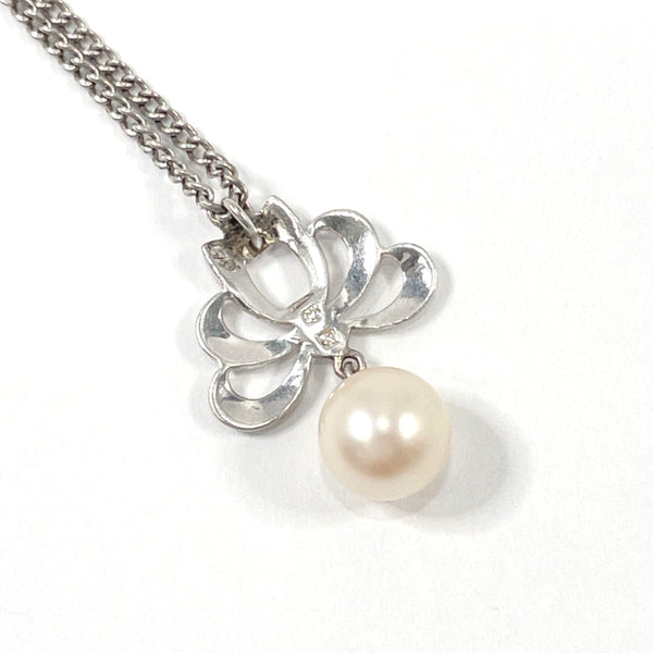 MIKIMOTO Necklace Silver/Pearl Silver Silver Women Used