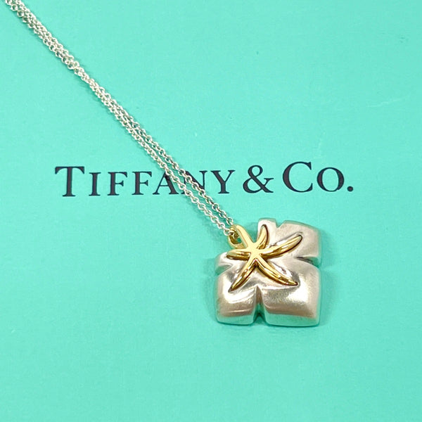 TIFFANY&Co. Necklace Nature Leaf Silver925/K18 Gold Silver Silver Women Used