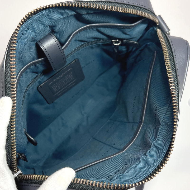 COACH Shoulder Bag 32220 Signature leather Navy mens Used