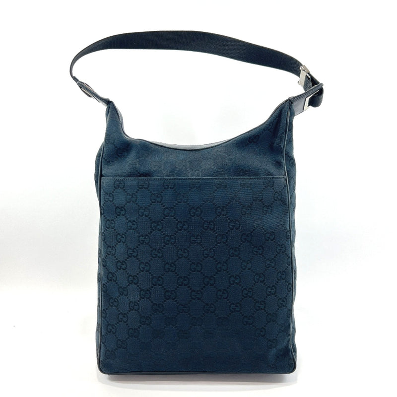 GUCCI Shoulder Bag 019・0538 GG canvas/leather Navy Navy mens Used