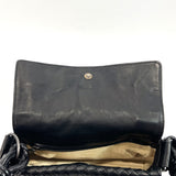 BOTTEGAVENETA Shoulder Bag 145555 Intrecciato leather Black Women Used