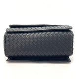 BOTTEGAVENETA Shoulder Bag 145555 Intrecciato leather Black Women Used